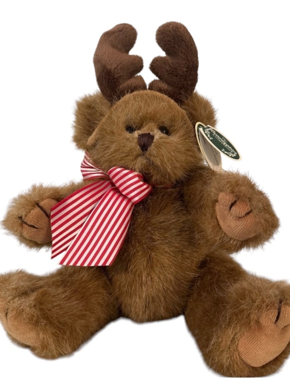 IZZY A. REINDEER*Bearington 9” Stuff Teddy Bear New Rare Christmas*DEER Plush